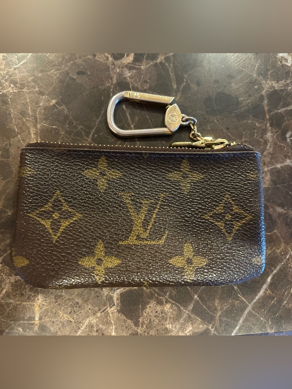 Louis Vuitton Monogram Canvas Key & Card Holder with Gold Hardware